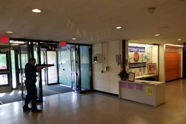 Police Conduct Active Shooter Training At Middle School In Rockland