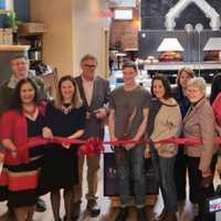 <p>Trigo Wood Fired Pizza in Willimantic holds a ribbon-cutting ceremony attended by elected officials on Friday, Feb. 17.</p>