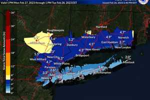 Here Are Updated Snowfall Projections For Fairfield County From Approaching Winter Storm