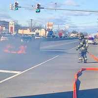 <p>No serious injuries were reported in the crash on Route 17 in Hasbrouck Heights on Tuesday, March 7.</p>