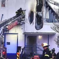 <p>The fire apparently broke out on the second floor of the Brighton Road building in Clifton, which responders said was being renovated.</p>