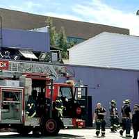 <p>The roof fire at the Crow&#x27;s Nest in Hackensack broke out around noon Saturday, March 18.</p>