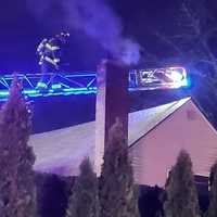 <p>Fair Lawn firefighters made quick work of a chimney blaze on Saddle River Road before dawn Sunday, March 26.</p>