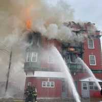 <p>Firefighters initially attacked the fire from the interior, but had to fall back and begin a defensive attack as the building deteriorated.</p>