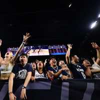 <p>Students and fans go wild after UConn wins the National NCAA Championship.</p>