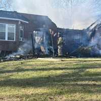 <p>The fire razed the Stafford County home.</p>