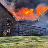 <p>The fire razed the Stafford County home.</p>