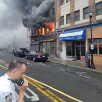 <p>The fire required a large response from numerous fire departments and police.</p>