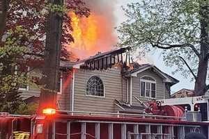 Firefighters Battle New Milford House Blaze