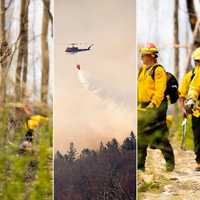 <p>FFS New Jersey Forest Fire Service staff remains on scene “improving containment lines and monitoring the area to ensure public safety.”</p>