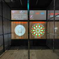 <p>Some of the games available also include axe throwing.</p>