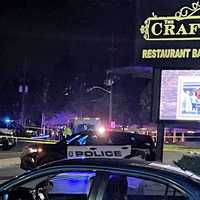 <p>The intersection of Maple Avenue and Weber Place outside the Craftsman in Fair Lawn remained closed following the fatal motorcycle crash.</p>