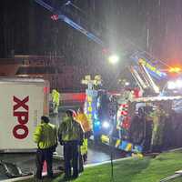 <p>Big Tows Inc. righted the rig following the late-night mishap on southbound Route 17 in Upper Saddle River.</p>