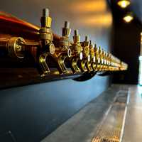 <p>The beer tap wall.</p>