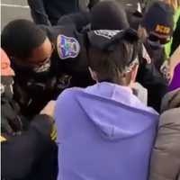 Protestor Taken Into Custody In Brief Clash Outside Bergen County Jail