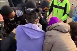 Protestor Taken Into Custody In Brief Clash Outside Bergen County Jail