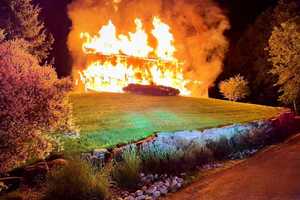 Blaze Engulfs Home: Embers Catch Neighboring House On Fire In Lewisboro