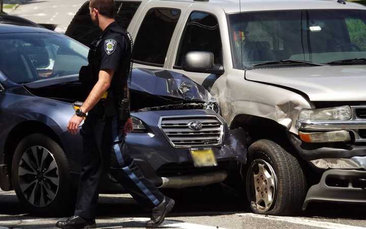 Both vehicles had to be towed by flatbed