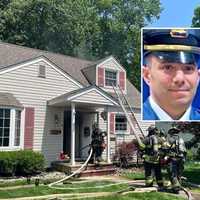 <p>Hackensack Police Capt. Michael Antista (left), Fire Capt. Rich Katz</p>