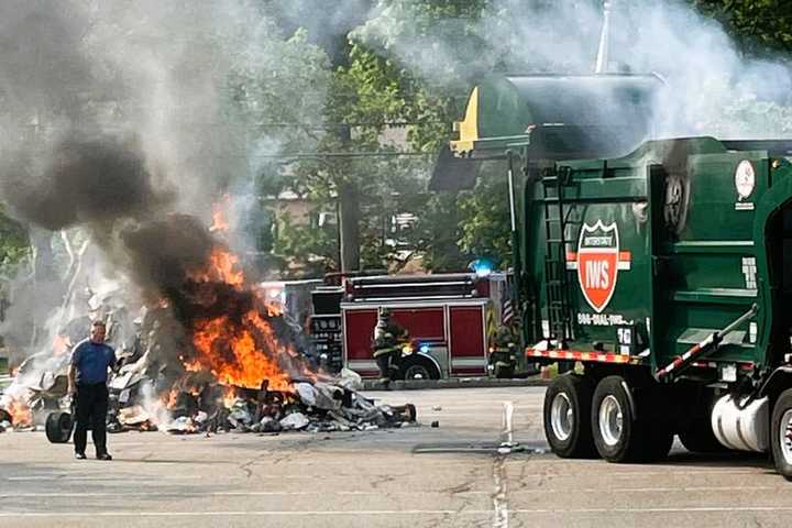 Refused Treatment: Garbage Fire Doused In Wyckoff