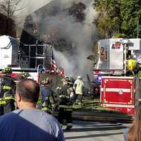 <p>At least one victim was hospitalized with serious burn injuries in a fast-moving Oradell house fire Tuesday night.</p>