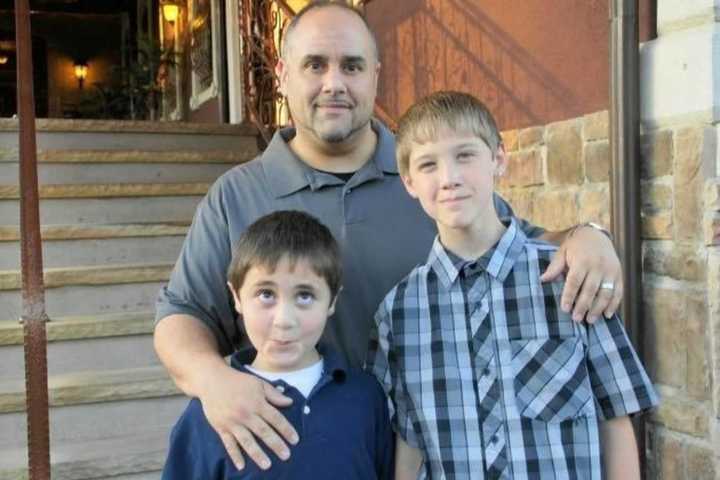 John Liguori with Andrew and Thomas.