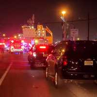 <p>At the scene at Port Newark–Elizabeth Marine Termina late Wednesday, July 5.</p>