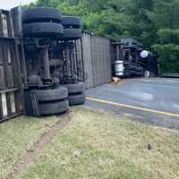 <p>The scene of the Harford County crash.</p>