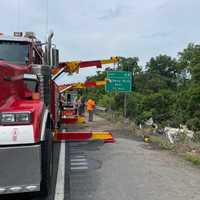 <p>The scene of the crash in Hagerstown</p>