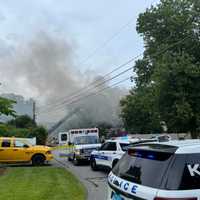 <p>Smoke was seen coming from the home several blocks away</p>