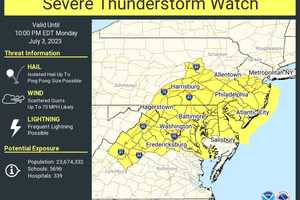 Severe Thunderstorms, 75 MPH Winds, Lightning Threaten New Jersey