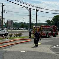 <p>The late-morning fire temporarily disrupted business before firefighters picked up at the Coach House Diner on eastbound Route 4.</p>