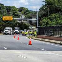 <p>Traffic was halted on Route 140 in Westminster for hours.</p>