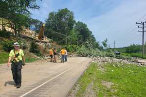 Accidental Blasting Blocks CT Road With Debris: No Time-Frame On Clean-Up, Police Say