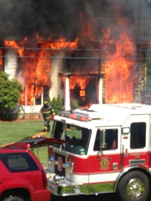 Raging Fire Heavily Damages Home In Trumbull