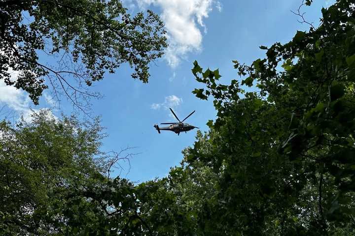 State Police Helicopters Come To Aid Of Injured Mountain Bikers In Howard County, West Virginia