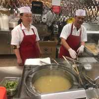 <p>The congee (rice porridge) station at 99 Ranch Market.</p>