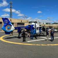 <p>The helicopter crew loaded the patients.</p>