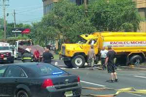 UPDATE: Tanker Rollover Closes Northbound Route 17 In Hasbrouck Heights