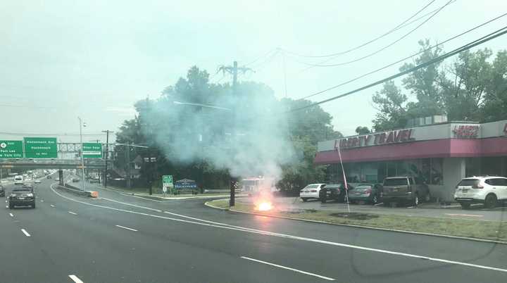 Outside Liberty Travel on Route 4.