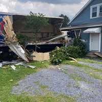 <p>The collapsed side of the trailer.</p>