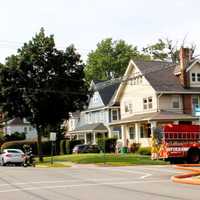 <p>The fire ignited in the ceiling of a second-floor bathroom between the rafters and the third floor of the single-family corner house at Clinton and Clarendon places shortly after 4 p.m. Monday, Aug. 21.</p>