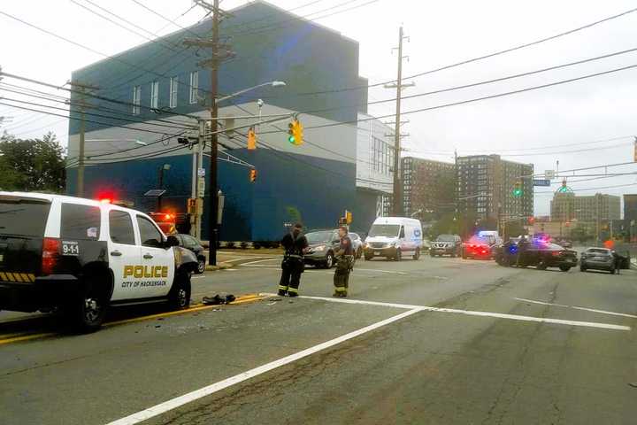 Crash Sends Hackensack Officer To Hospital