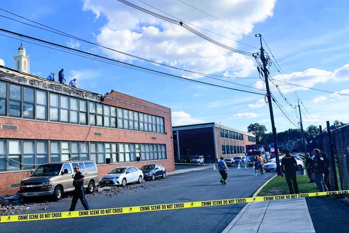 Bricks, Concrete Fall From NJ High School