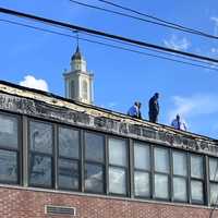 <p>Hawthorne HS officials were joined by township police and firefighters.</p>