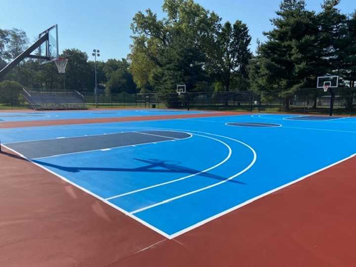 Votee Park basketball courts.