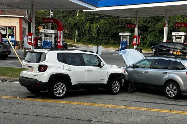 Person Sent To Trauma Center After 2-Car Crash In Front Of Westchester Gas Station