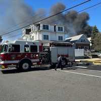 <p>A four-alarm fire in Bayonne.</p>