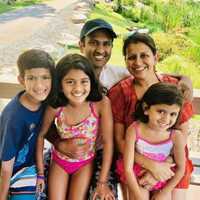 <p>Rama Ginde and family, of Hillsdale.</p>