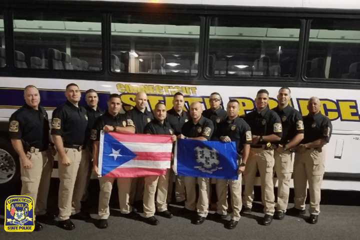 Connecticut Sends 13 State Troopers To Puerto Rico To Help After Hurricanes